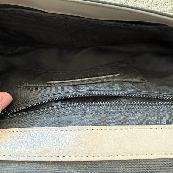 Rebecca Minkoff NWT Love Gray Suede Chevron Quilted Crossbody Tassel Bag Purse - Picture 8 of 11